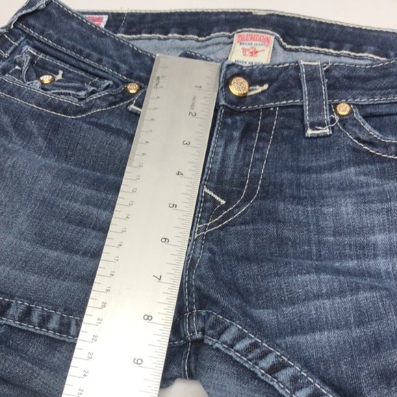 AUTHENTIC TRUE RELIGION JULIE SKINNY JEANS 31x29 MADE IN USA πΊπΈ - Picture 9 of 13